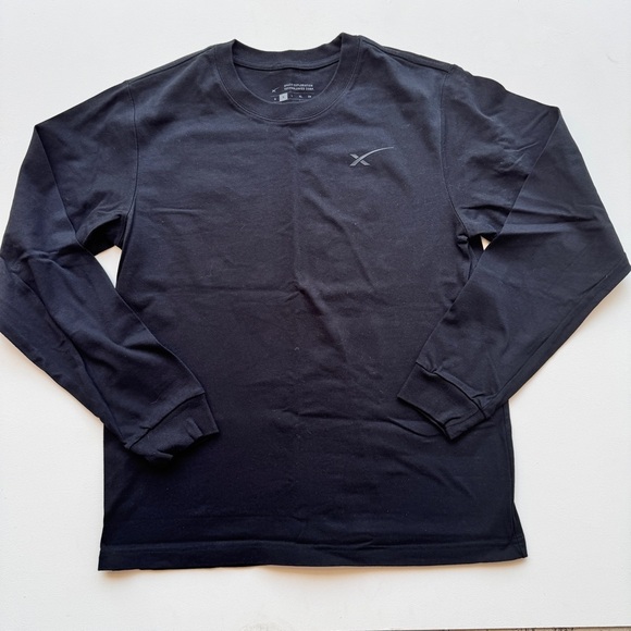 SpaceX - Official Merchandise Logo Long Sleeve Crew Neck Tee in Black
